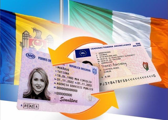 Permisele moldovenești vor putea fi preschimbate în Irlanda fără examene auto