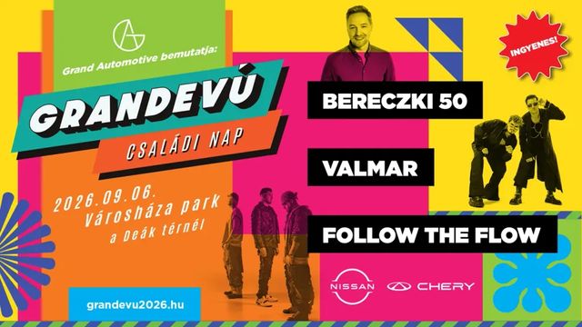 Grandevú Családi Nap 2026 – Egy nap, ahol az autók, a zene és a családi élmények találkoznak