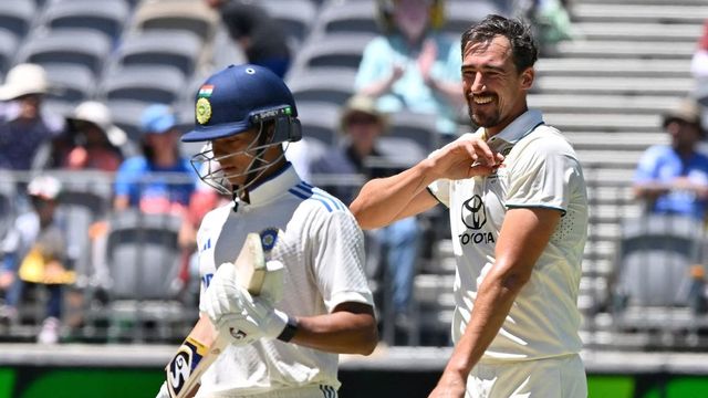 Too slow? Mitchell Starc responds to Jaiswal sledge in style in pink-ball Test