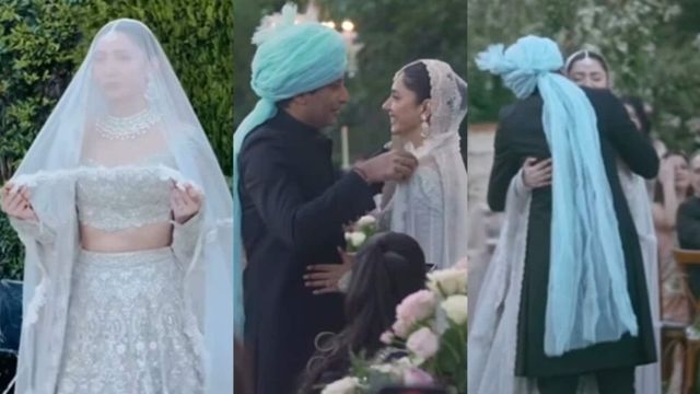 Pakistani actress Mahira Khan and husband Salim Karim get emotional and cry on their wedding day