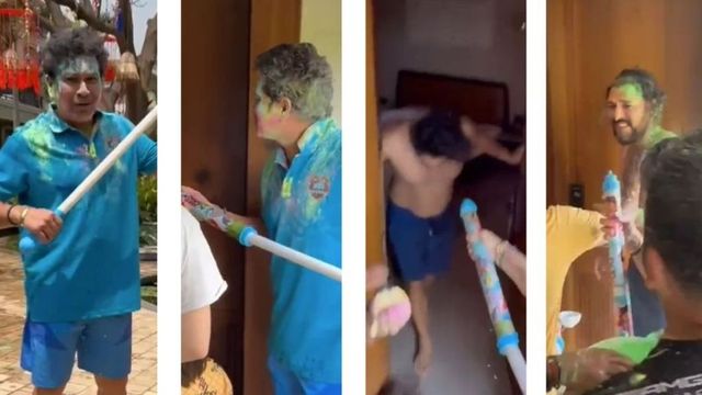 Sachin Tendulkar Ambushes Sleeping Yuvraj Singh With Water Gun In Hilarious Holi Prank