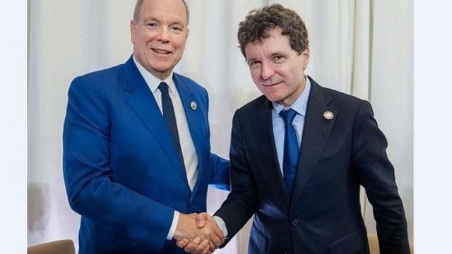 Nicușor Dan și Albert al II-lea de Monaco, întâlnire la Erevan