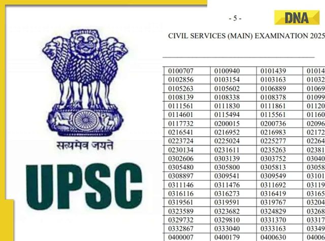 UPSC Civil Services Mains Result 2025 out at upsc.gov.in, direct link to check here