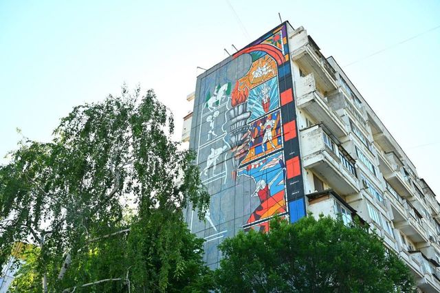 Pictura murală ”Visul Olimpic”, inaugurată la Chișinău