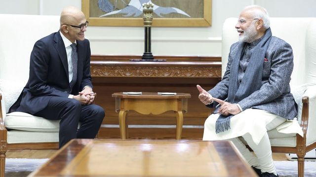 PM Modi Meets Microsoft CEO Satya Nadella, Discusses Tech, AI