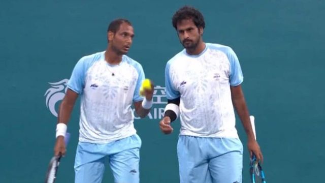 Tennis Ramkumar-Myneni Pair One Win Away From Men's Doubles Gold