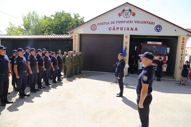 Un nou post de salvatori și pompieri voluntar a fost inaugurat la Căpriana