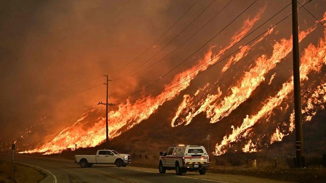 New fire breaks out near Los Angeles, forcing 19,000 people to evacuate