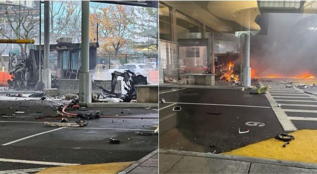 Un veicolo è esploso su un ponte al confine tra Stati Uniti e Canada, vicino alle cascate del Niagara