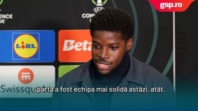 Univ. Craiova vs Sparta Praga 1-2 » Steven Nsimba, declarații după golul marcat în această seară