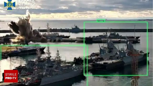 Drone navale ucrainene au lovit în Marea Neagră un submarin rus evaluat la 400 de milioane de dolari