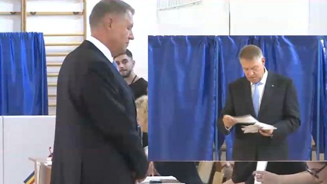 Klaus Iohannis a votat la liceul Jean Monnet: Vă invit pe toți să poftiți la vot, este extrem de important