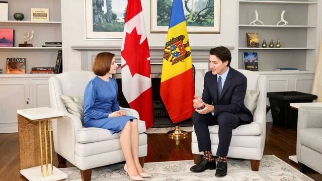 Șefa statului s-a întîlnit cu Prim-ministrul Canadei, Justin Trudeau