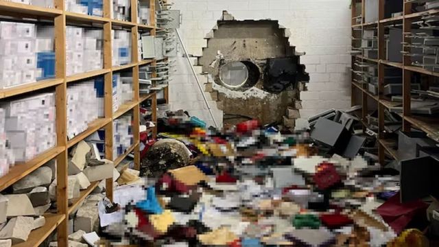 Thieves drill into German bank vault and steal tens of millions of Euros worth of property