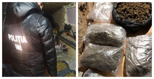 Marijuana, în bagaj stropit cu benzină, ca să nu fie descoperit de câini: Polițiștii au descins la Sud și au reținut 2 b