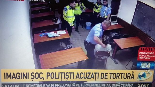 Un român a fost bătut cu bestialitate în secția de Poliție din București! Imagini cu puternic impact emoțional