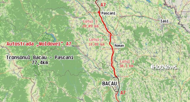 Contractele pentru secțiunea Bacău-Pașcani a Autostrăzii Moldovei, semnate. Cât vor costa lucrările
