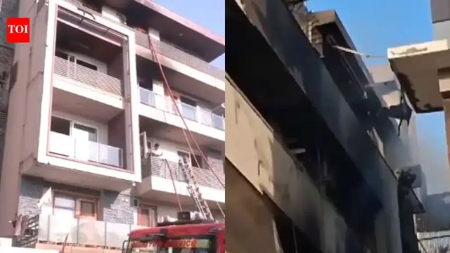 Nine dead as fire breaks out in residential building in east Delhi