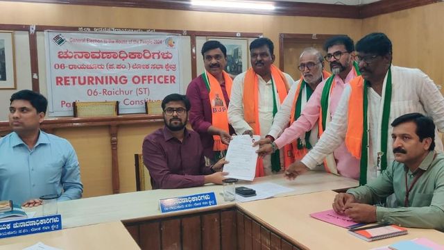 Sagar Khandre files nomination papers for the second time in Bidar, takes part in roadshow and public meeting