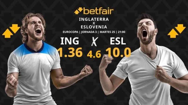 Pronósticos Inglaterra vs. Eslovenia: horario, TV, estadísticas y clasificación