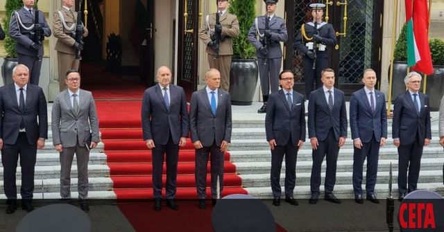 Министър-председателят на Полша Доналд Туск посрещна премиера на България Румен Радев