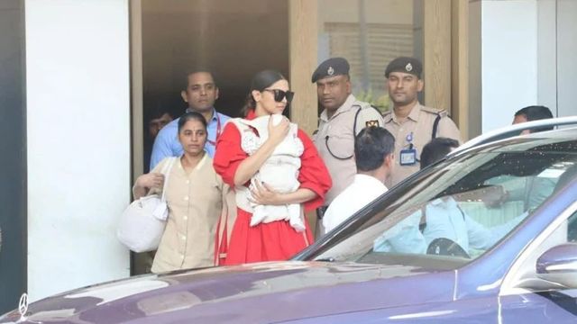 Deepika Padukone & Baby Dua Jet Off In Style From Mumbai; Ranveer Singh Missing