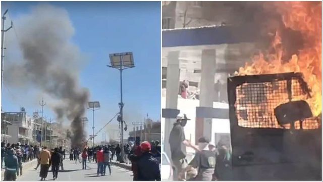 Leh Protest: Students Clash With Police, Demand Full Statehood For Ladakh, Wreak Havoc On Streets