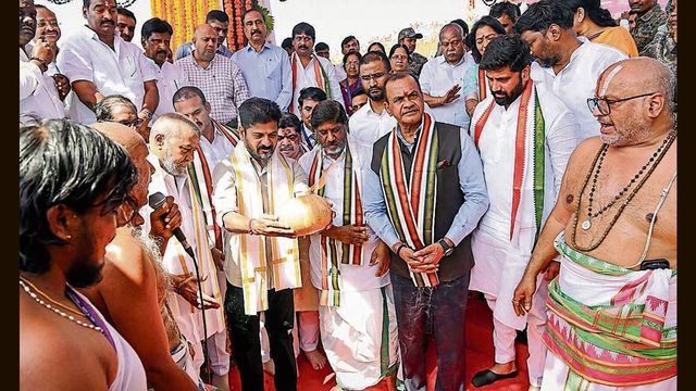 Revanth lays foundation stone for new Osmania hospital complex