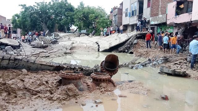 2 Dead, 13 Injured After Water Tank Built 3 Years Ago Collapses In Mathura