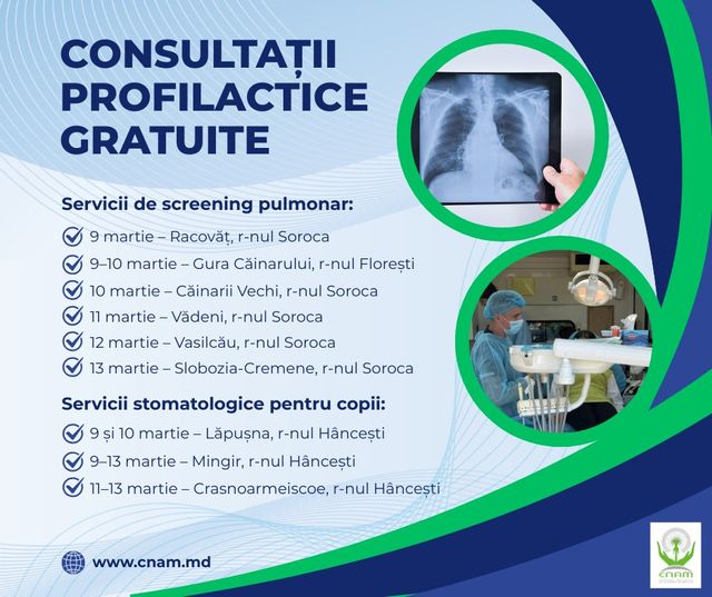 Echipele mobile de medici specialiști vor oferi consultații medicale gratuite locuitorilor satelor Vădeni, Vasilcău și Slobozia Cremene