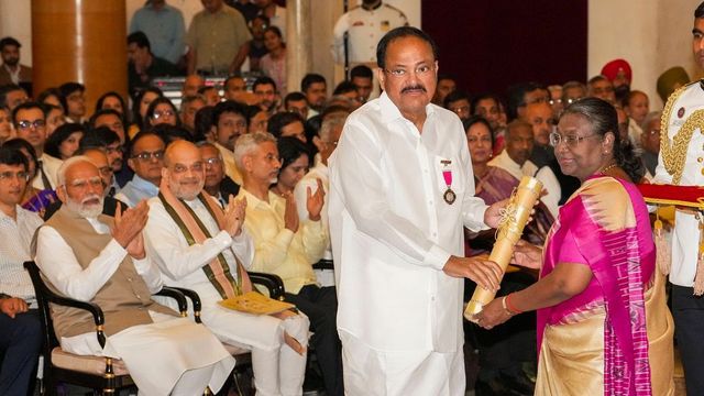 Venkaiah Naidu, Mithun Chakraborty, Usha Uthup conferred with Padma awards