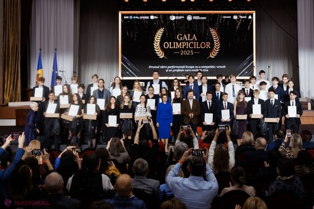 Maia Sandu a participat la Gala Olimpicilor 2025