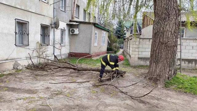 Vânt puternic: zeci de intervenții ale salvatorilor