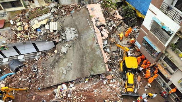 3-Storey Building Collapses In Navi Mumbai, Many Feared Trapped