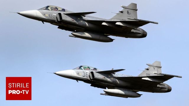 Avioane de luptă NATO ridicate de Ungaria la granița cu România, din cauza unui avion de pasageri din China