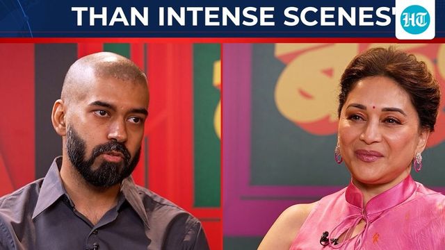 Madhuri Dixit, Triptii Dimri react to claims they ignored Dharna Durga during Maa Behen promotions