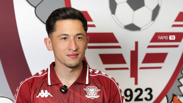 Olimpiu Moruțan, prima conferință la Rapid, ACUM