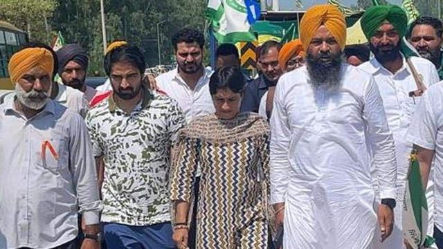 Olympian Vinesh Phogat joins farmers at Shambhu as protest hits 200-day mark