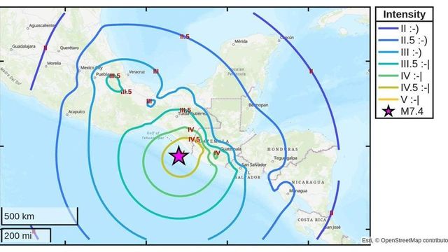 Terremoto di magnitudo 7.4 al largo delle coste del Messico, allerta tsunami