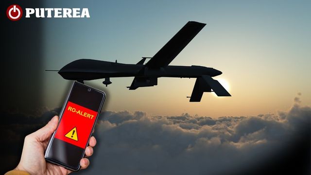 O dronă s-a prăbușit în apropierea localității Luncavița din județul Tulcea