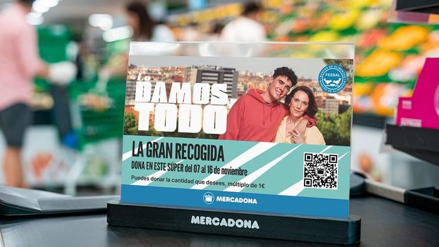 Las 63 tiendas de Mercadona en Castilla y León se suman un año más a la Gran Recogida de Alimentos