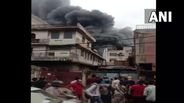 Fire breaks out at factory godowns in Mayapuri