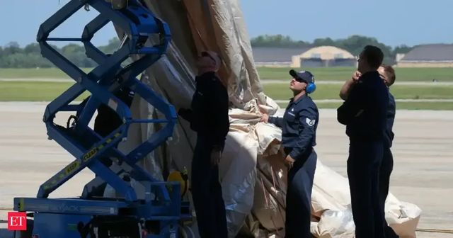 Trump's Air Force One slide accidentally deployed