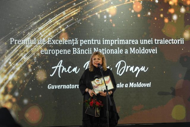 Șefa Băncii Naționale, premiată la Gala Excelenței. „Dedic premiul echipei BNM”