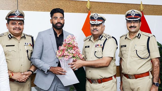 Cricketer Mohammed Siraj inducted as Deputy Superintendent of Police