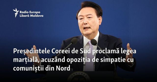 Președintele Coreei de Sud proclamă legea marțială, acuzând opoziția de simpatie cu comuniștii din Nord