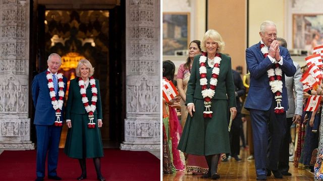 King Charles, Queen Camilla visit BAPS Hindu temple to mark 30th anniversary