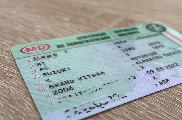 Certificatul de înmatriculare a vehiculului va fi eliberat în ziua adresării