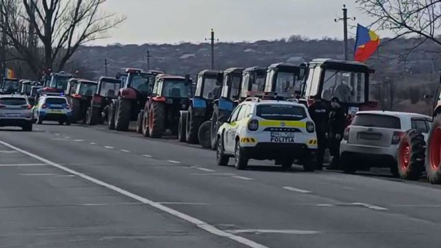 Фермеры заблокировали дорогу на таможне в Леушенах