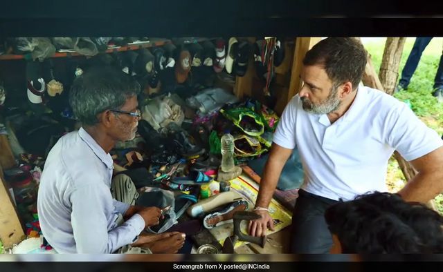 Cobbler rejects Rs 10 lakh offer for slippers stitched by Rahul Gandhi